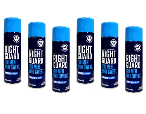 Vista 6 de Right Guard Aerosol Sport Polvo Antitranspirante Seco, 6 oz (Paquete de 3)