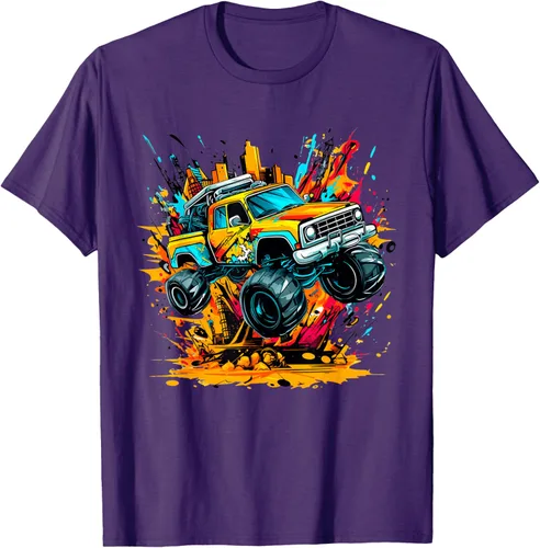 Vista 73 de Monster Trucks Are My Jam - Camiseta Monster Truck, Negro