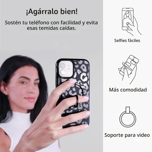 Vista 2 de VELVET CAVIAR Compatible con MagSafe Phone Grip – Soporte de anillo magnético con soporte ajustable – Accesorios MagSafe extraíbles para iPhone 16