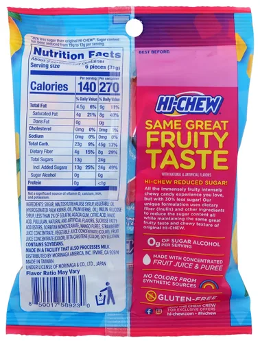 Vista 2 de Bolsa de Hi-Chew de azúcar reducida 2.12oz