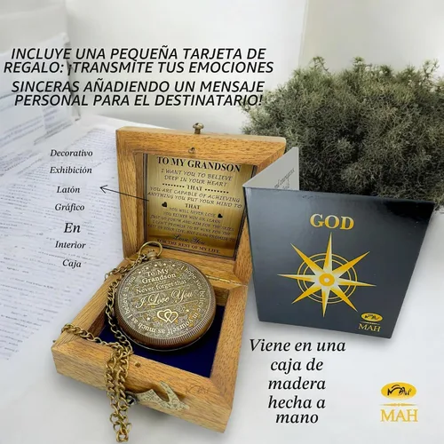 Vista 6 de Brass Compass Gift to My Son Never Forget I Love You, Sentimental Keepsake from Mom Dad Grandparents, Inspirational Guidance Compass Gift for Son