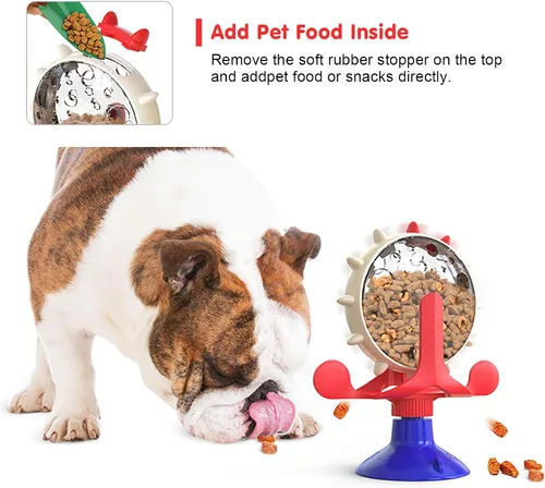 Vista 5 de Juguete Dispensador de Golosinas para Gatos y Perros - Alimentador Interactivo para Gatos Juguetes Alimentadores de Comida para Mascotas Dispositivo