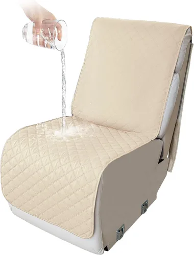 Vista 78 de HDCAXKJ Fundas impermeables 100% impermeables para sofá reclinable en forma de L, lavable, acolchada y suave para perros y mascotas, 1 funda de Negro