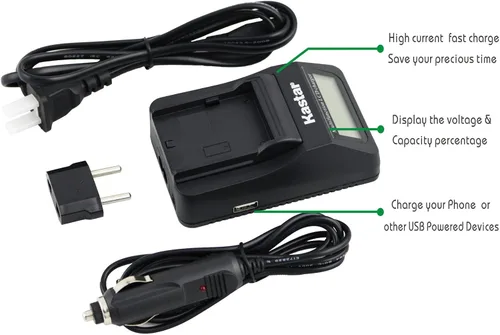 Vista 4 de Kastar - Cargador ultra rápido (3 veces más rápido) y batería BP210E (2 unidades) para cámara Samsung IA-BP210R IA-BP210E IA-BP420E y SMX-F44 F50