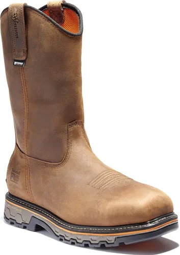 Vista 14 de Timberland PRO Botas de trabajo True Grit sin cordones con puntera compuesta para hombre Marrón-2024 Nuevo