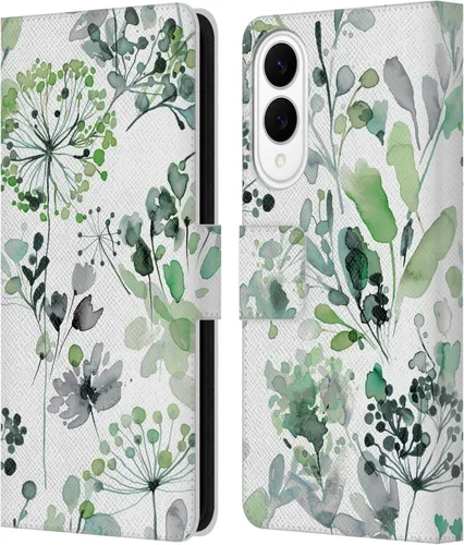 Vista 290 de Head Case Designs Officially Licensed Ninola Beige Wild Grasses Leather Wallet Case Compatible with Samsung Galaxy A07 4G