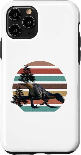 Vista 13 de Funda para iPhone 12 Mini Giganotosaurus Retro T Rex dinosaurio prehistórico para el día del padre