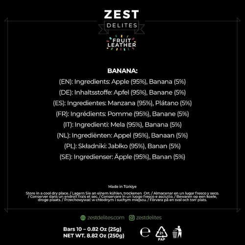 Vista 8 de Barras de fruta seca de Zest Delites, aperitivos de cuero de fruta, paquete de aperitivos saludables para adultos y niños, Lavashak, vegano, tiras