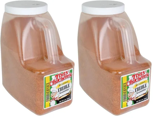Vista 9 de Tony Chachere's Jarras de servicio de alimentos para condimentos criollos – Original 8 libras, más especias 7 libras o Bold 7 lb – Auténtico sabor