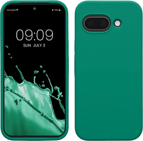 Vista 27 de kwmobile Funda Compatible con Google Pixel 6 - Funda de teléfono de silicona de TPU con acabado suave - Océano Profundo