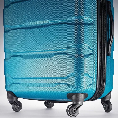 Vista 8 de Samsonite Omni - Juego de 3 piezas con accesorios para equipaje Azul Caribe Equipaje rígido con ruedas
