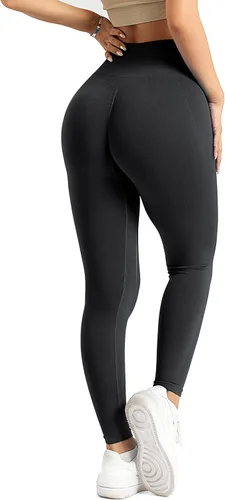 Vista 5 de A AGROSTE Leggings con levantamiento de glúteos para mujer, cintura alta, para entrenamiento, gimnasio, yoga, teñido anudado, sin costuras, mallas