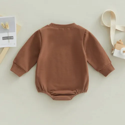 Vista 6 de Sudadera de calabaza para bebé, niña, niño, Halloween, sudadera de gran tamaño, mameluco de burbujas, suéter