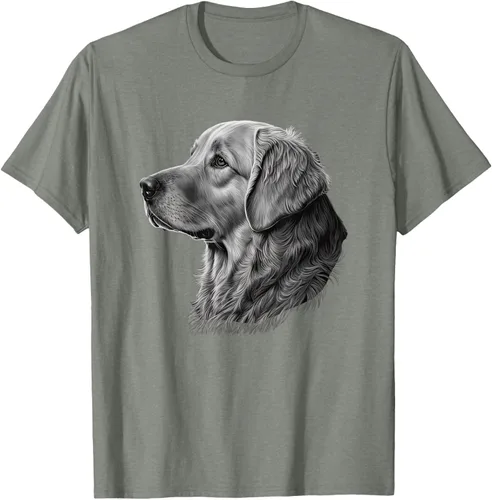 Vista 28 de Camiseta divertida Golden Retriever, Negro