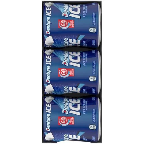 Vista 13 de Dentyne Ice Peppermint - Goma de mascar sin azúcar, 6 botellas de 60 piezas (360 piezas en total)