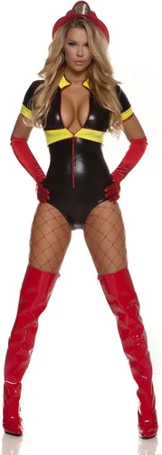 Vista 3 de Forplay Disfraz de bombero Hot Spot para mujer