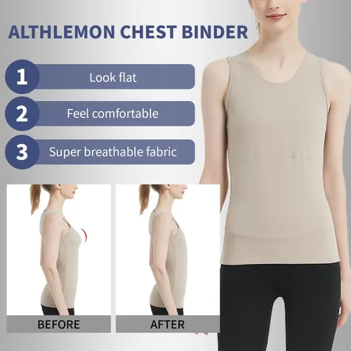 Vista 5 de Chest Binder Binder Trans Transgender FTM Tomboy Breast Binder Bras for Women