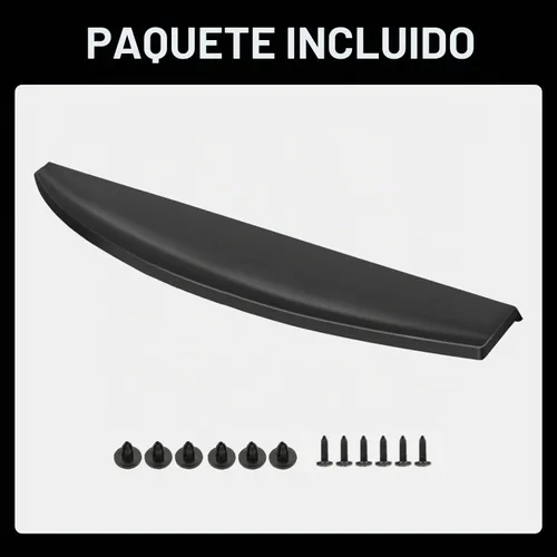 Vista 6 de KARPAL Tapa protectora superior para alerón de puerta trasera, compatible con Dodge Ram 1500 2009-2018 2010-2018 2500 3500 TO1904100 ABS negro