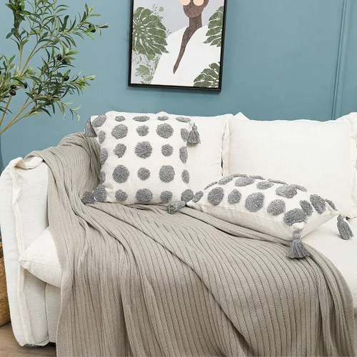 Vista 6 de PLWORLD - Juego de fundas de almohada boho