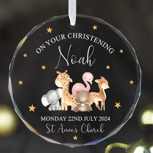 Vista 10 de Adorno de cristal personalizado para anuncio de bebé, adorno de Feliz Navidad, abuela y abuelo te veo en 2024, regalo de abuelos promocionados