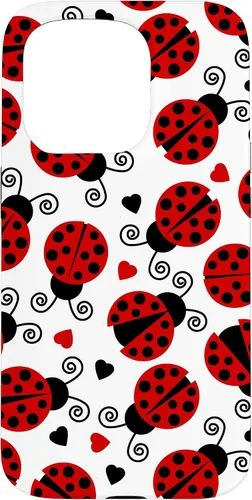 Vista 14 de Carcasa para iPhone 17 de mariquitas y corazones