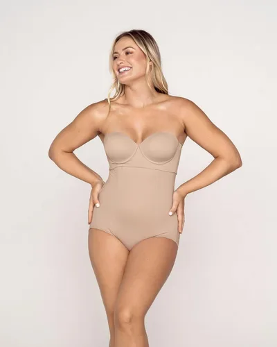 Vista 4 de Ropa interior firme de cintura alta con control de abdomen para mujer