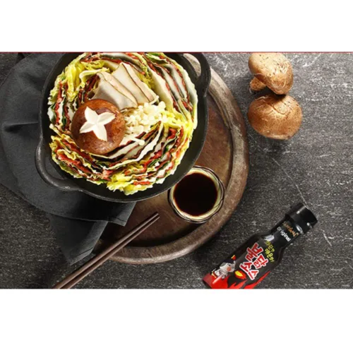 Vista 4 de Samyang Buldak (pollo asado) salsa líquida picante picante