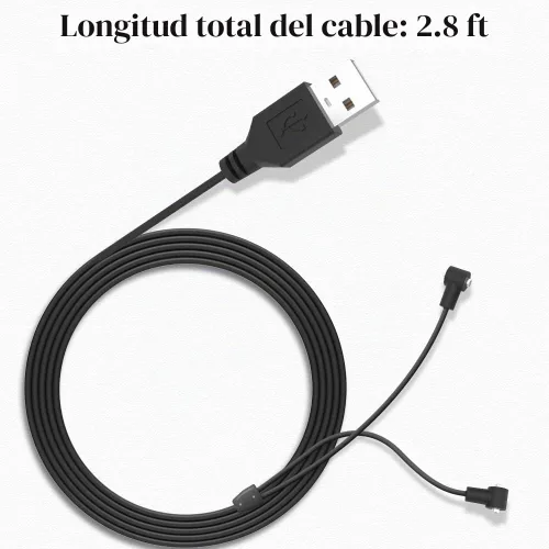 Vista 4 de Cable magnético universal de carga rápida USB para masajeador, adaptador USB de repuesto para computadora Cable de carga para masajeador compatible