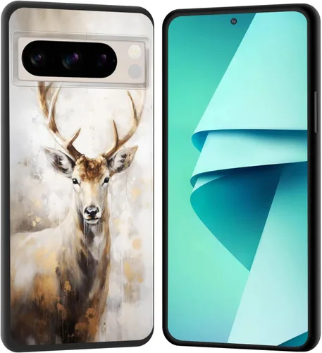 Vista 134 de Funda para Pixel 4 XL, funda de goma de silicona suave a prueba de golpes, funda protectora de cuerpo completo para Google Pixel 4 XL, ciervo