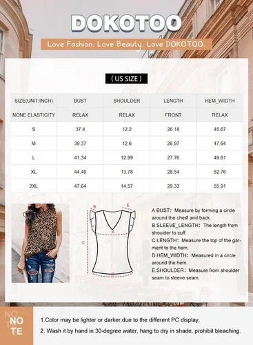 Vista 5 de Dokotoo Blusa informal para mujer, sin mangas, con cuello halter y estampado de leopardo