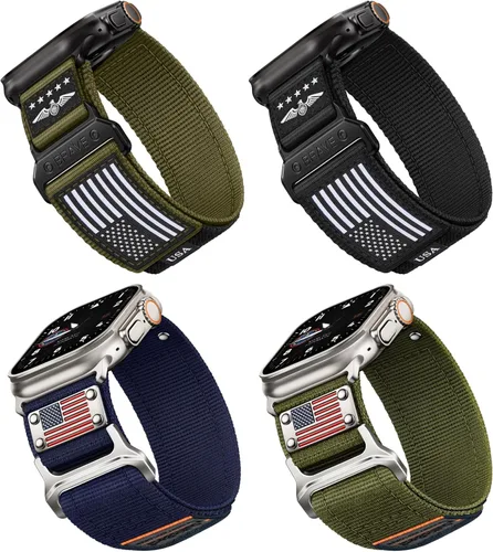 Vista 40 de 4 Pack Stretchy Solo Loop Compatible with Apple Watch Bands Women Men