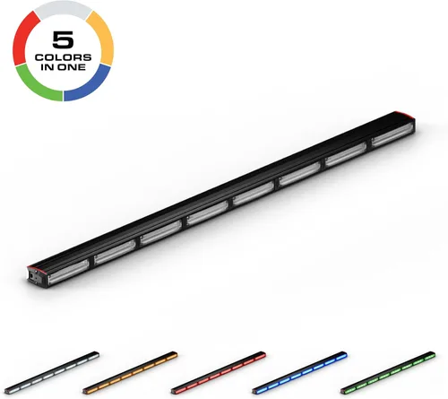 Vista 2 de Feniex Quantum 800 Lightstick Color Quint Módulos programables rojo-azul-ámbar-blanco-verde 216 LED, LED súper brillante de 3 W, clase SAE 1