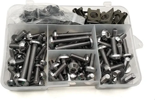 Vista 10 de Bodywork Kits Motorcycle Fairing Bolt Nuts Kit Body Fastener Screws for FZ6R MT01 MT03 MT25 MT125 FZ8 TDM 900 MT125 YZF R15 XT660 Parts