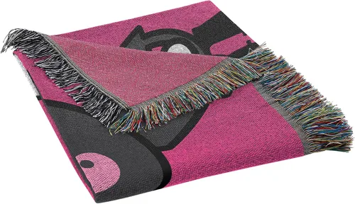 Vista 2 de Northwest Manta tejida para tapiz, 48 x 60 pulgadas, Kuromi So Sassy Kuromi Tan Sassy