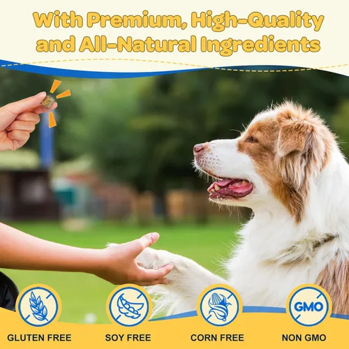 Vista 12 de Multivitamínico para perros con minerales para la salud general, vitaminas y suplementos para perros con glucosamina, probióticos para cachorros