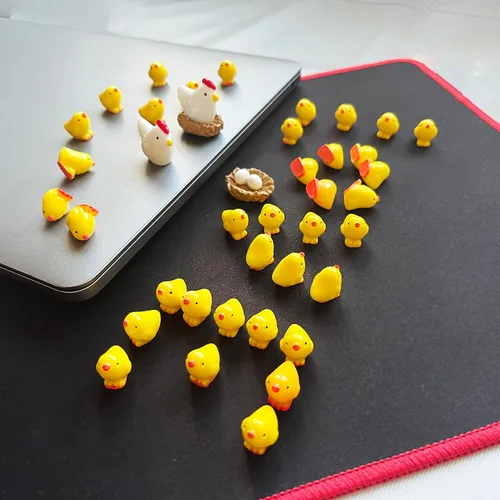 Vista 5 de Colgantes de zapatos de pollo para decoración de niñas lindos accesorios de zapatos de pollito para zueco divertidos zapatos de animales a juego