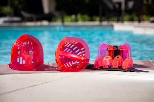 Vista 7 de Hydrorevolution - Paquete de equipo de ejercicio acuático para mujer Barra acuática Mancuerna acuática Resistencia al agua Entrenamiento a