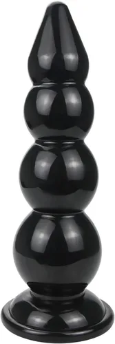 Vista 8 de Cuentas anales superlargos y gruesos, tapones anales, con ventosa fuerte, tapón sexual para masaje de próstata, consolador anal, juguete anal