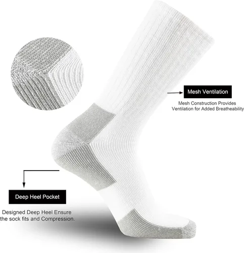 Vista 3 de Durcusie 10 pares de calcetines de algodón para hombre que absorben la humedad