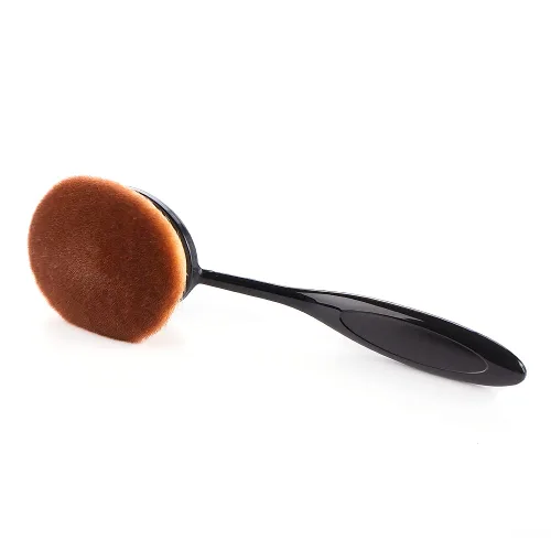 Vista 5 de Yoseng Brocha ovalada para base de dientes, cepillo de dientes grande, aplicación rápida e impecable, crema líquida en polvo, base de protector