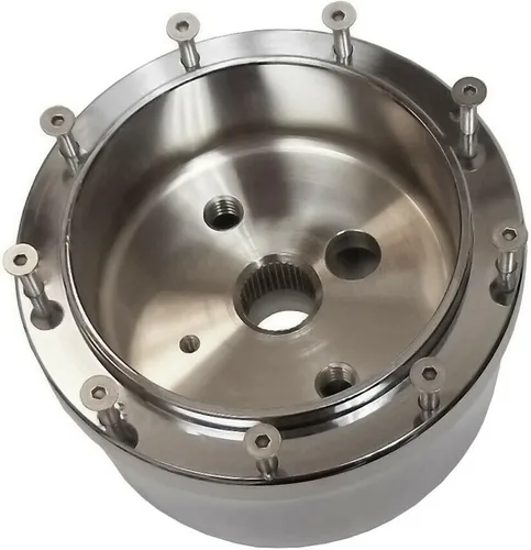 Vista 3 de Columna de Dirección Manual de Inclinación Cromada de 28'' con Adaptador de Rueda Sin Llave Hot Rod GM