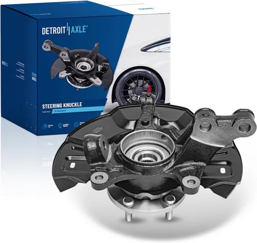 Vista 93 de Detroit Axle - Kit de nudillos traseros izquierdo FWD para Hyundai Santa Fe 2007-2009 Veracruz 2007-2012, reemplazo del conjunto de cojinete