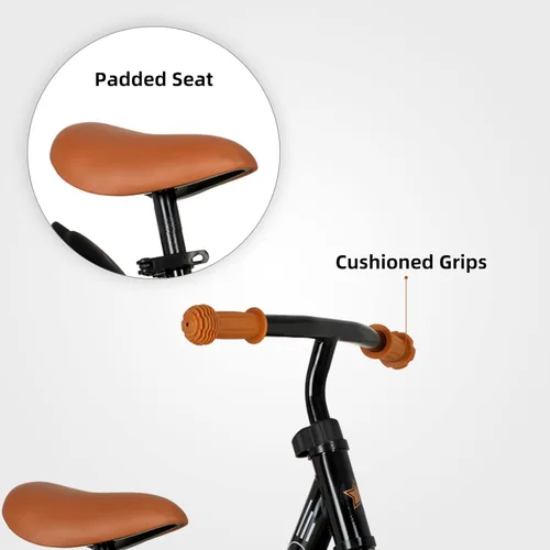 Vista 3 de Joystar Bicicleta de equilibrio de 10 y 12 pulgadas para niñas y niños, de 18 meses a 5 años, bicicleta para niños con reposapiés y altura