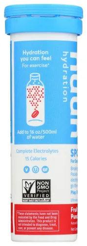 Vista 3 de Nuun Active: Fruit Punch - Tabletas de bebida mejoradas con electrolitos (paquete de 2 de 10)
