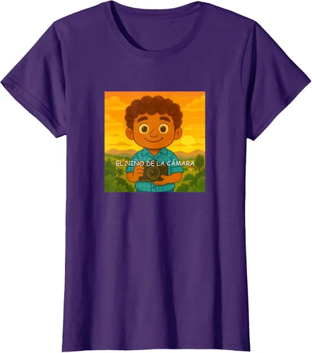 Vista 8 de Camiseta El Niño de la Cámara – Diseño Oficial del Cuento Ilustrado