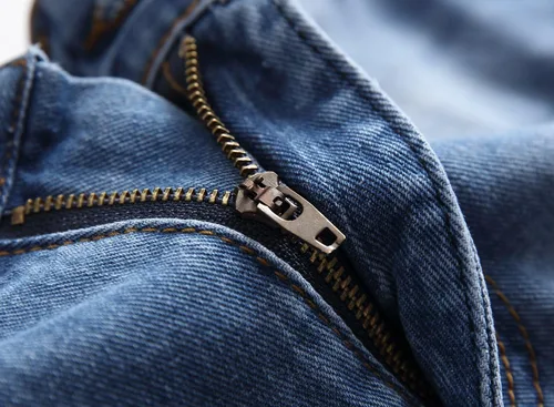 Vista 3 de Fredd Marshall - Pantalones de mezclilla ajustados para hombres, son elásticos y de diseño rasgado