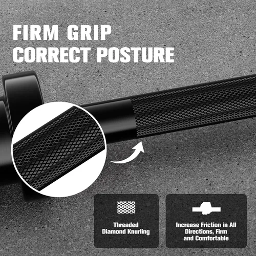 Vista 6 de RITFIT Olympic Barbell 4ft/6ft - 2 Inch Weight Bar for Strength Training, Weightlifting, Squat, Deadlift, Bench Press, Curl, Overhead Press