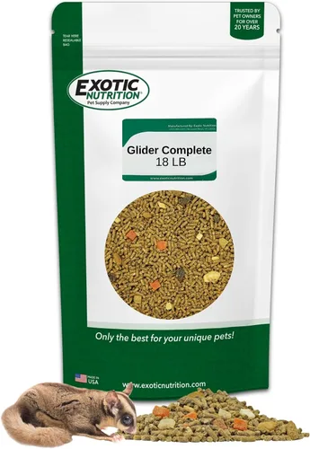 Vista 9 de Glider Complete - Alimento saludable con alto contenido en proteínas nutricionalmente completo para planeadores de azúcar (2 libras)