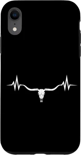 Vista 25 de Vintage Texas Longhorn Rancher Heartbeat Pulse Cattle Farmer Case for iPhone 17