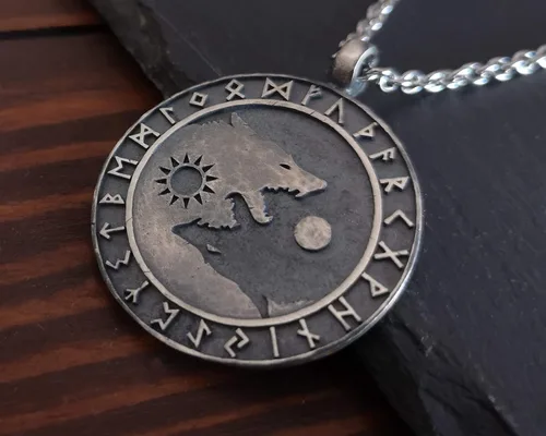 Vista 40 de Collar Yin Yang para hombre, joyería colgante de alta calidad de aspecto antiguo, regalos de Yin Yang, joyería vikinga para hombres